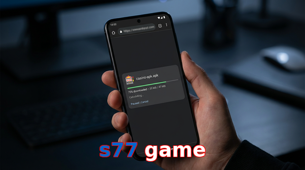 Main screen of S77 Game apk page for PK players