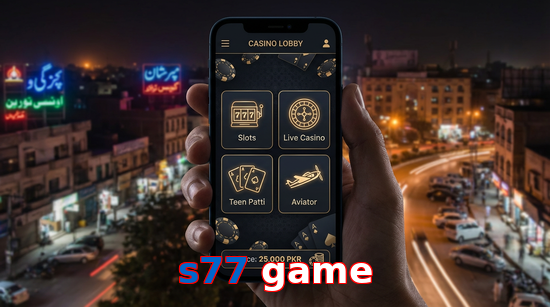 Main screen of S77 Game app page for PK players