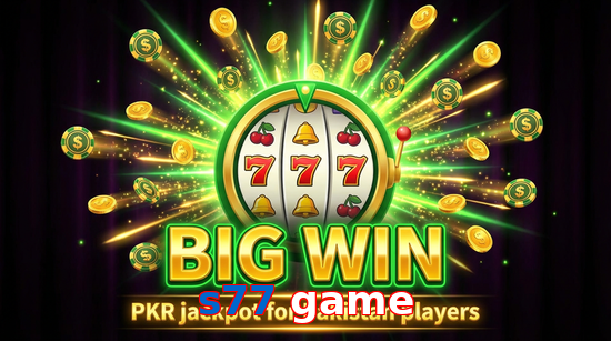Big win animation on S77 Game slot game